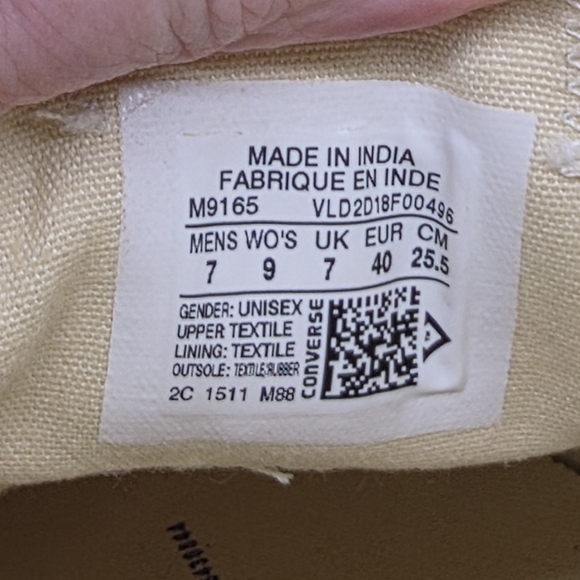 Converse Womens 9 Ladies Cream Sneakers Red Crystal Embellished Accents All Star - Picture 9 of 14